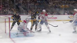 Penguins vs Canadiens | Rust tips Karlsson's shot for 2-1!!