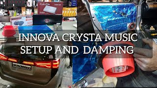 INNOVA CRYSTA MUSIC SETUP WITH DAMPING in 30k