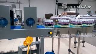 Full automatic tray shrink packing machine for aluminum cans