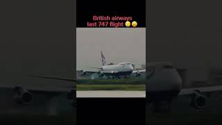 Saddest moments in aviation (part 6 ba 747 retirement) aviation #plane #shorts