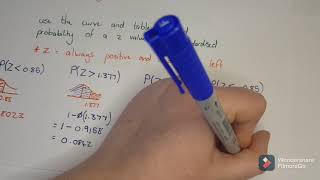 AS2 Statistics - Normal distribution reading the tables