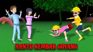 Yuta Dan Mio Didekati Hantu Si Kembar Goyang || Sakura School Simulator