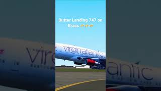 Butter Landing in 747 #swiss001landing