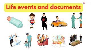 life events an documents vocabulary