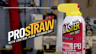 PB B'laster Penetrant for rusty bolts featuring the B’laster ProStraw™ with Control Flow Technology™