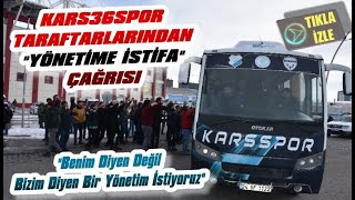 Kars36 Spor Taraftarları Yönetimi İstifaya Çağırdı