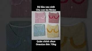 bộ bầu sau sinh cho con bú molys