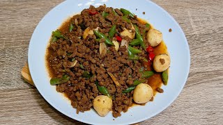 Tumis Buncis Daging Sapi