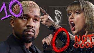 Kanye vs. Taylor All Ratings By Anthony Fantano: UPDATED Tortured Poets Department