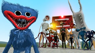 HUGGY WUGGY (Poppy Playtime) VS TREVOR HENDERSON CREATURES! Garry's Mod Sandbox