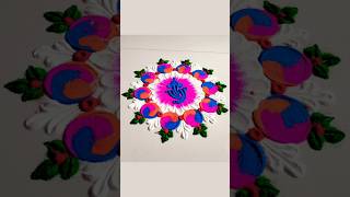 Ganesh Chaturthi Rangoli #beautiful #flower #easy #youtubeshorts #shorts