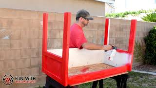 Can I build a student desk out of a single sheet of plywood?