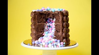 Chocolate surprise cake kit tutorial