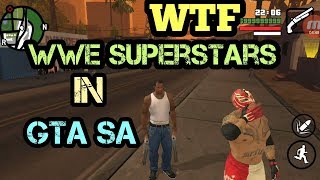 WWE superstars in GTA San Andreas (wwe mods) SA 2018 || Rey Mysterio