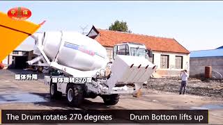 Mobile Self Loading Concrete Mixing Truck