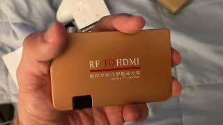 RF to HDMI Converter and Demodulator Unboxing.