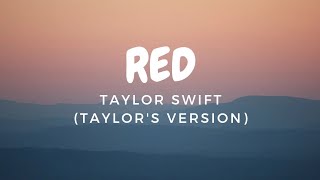 Taylor Swift - Red (Taylor's Version) (Lyric Video)