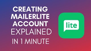 How To Create MailerLite Account (2025)