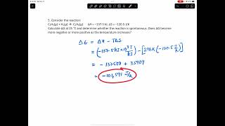 How to calculate Gibb’s Free Energy Change for a Reaction