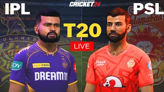 IPL VS PSL | Kolkata Knight Riders VS Islamabad United | T20 -Cricket 24 Live  - Shree Gamerz