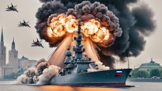 Ukraine's counterattack is going crazy! A Russian warship is hit by a German Taurus missile