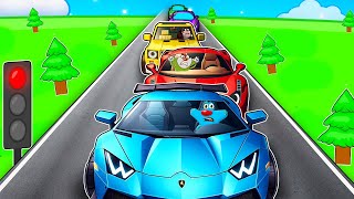 Roblox Oggy Stucked In Huge Traffic Line With Jack And Bob