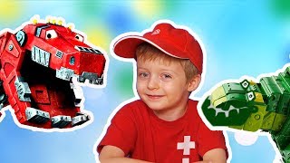 DINOTRUX Игра про Динозавров для Детей #2 ДИНОТРАКС Мультик про Динозавров Lion boy