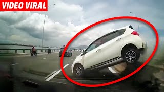 Myvi berguling cilok tak lepas