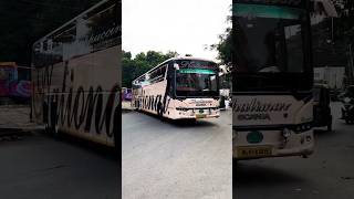 SCANIA Multi-Axle luxury Bus on Indian HIGHWAY.