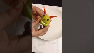 Funny lemon fruit carving garnish #shortsfeed #carving #lemon