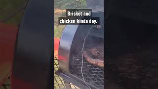 what do we have on the smoker today? smoking  Brisket and Chicken