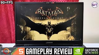 Batman Arkham Knight Gameplay on Lenovo Legion 5 | GTX 1650 + Ryzen 5 4600H + 16GB Ram | 90+FPS