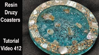 Druzy Crystal Resin Coasters Start to Finish Tutorial