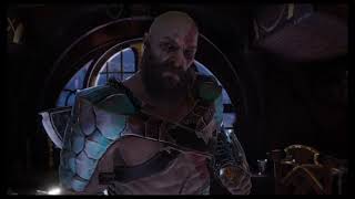 Kratos comes up with a great idea scene - god of war ragnarok cutscene