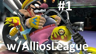 Super Smash Bros. Wii U - Online w/Allios League, Set #7 - Part 1 Wario (Senpai) Returns!