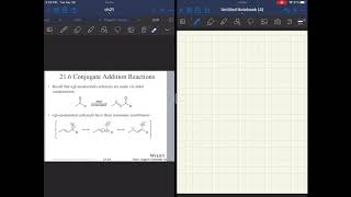 Organic 2 Ch 21 part 5: Conjugate addition reactions