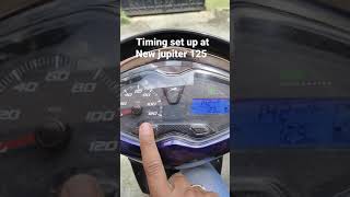 Timing set up at New Jupiter 125 cc