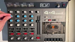 4-Track Cassette Tape Loop (8.15.22) Mid-Air! DIY erase head mod ASMR op-1 mirage fostex vcr ensoniq