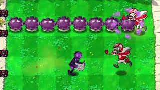 Plants vs. Zombies: The line of gloom shroom and newspaper zombie, who does more damage?