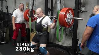 Niko Lappi | Jalkakyykky 70kg - 280kg