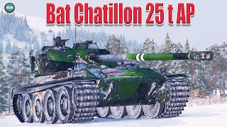 Bat Chatillon 25 t AP карта Заполярье, Колобанов, Пул. WoT 1.9.1. 2К VIDEO.