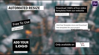 Free Automated Resize Box Title Pack For After Effects | Pack Of 6 | Tutorial Included.