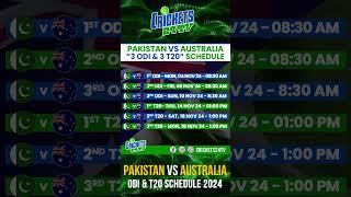 You Won't Believe the 2024 Cricket Schedule for Pakistan and Australia