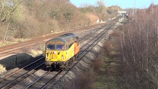 North Stafford and Stenson Junction Freight Trains 26th January 2024