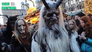 Krampuslauf München 2015 @ Christkindlmarkt Fussgängerzone (Krampus Run)