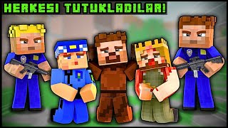 EFEKAN VE ALİ POLİS OLDU, ŞEHİRDEKİ HERKESİ TUTUKLADI! 😂 -Minecraft