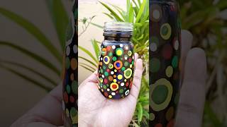 Glass bottle painting idea 😍😱#art #shortvideo #bottleart #craft #painting#youtubeshorts #shorts