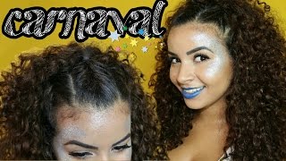 CARNAVAL COM MUITO GLITTER: make e penteado | Camilla Santana