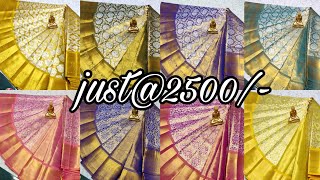 Latest kanchipuram silk saree collections @just Rs.2500 /- || silk saree with price