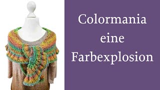 halbrundes Tuch aus der Colormania von Filanda